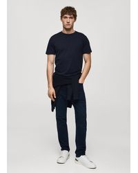 Mango - Jan Slim-fit Jeans Deep Dark - Lyst