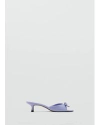 Mango - Slingpumps Mit Schleife - Lyst
