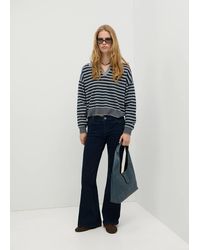 MANGO TEEN - Striped Polo Neck Sweater - Lyst