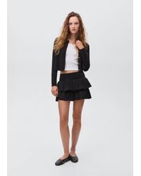 MANGO TEEN - Ruffled Cotton Skirt - Lyst