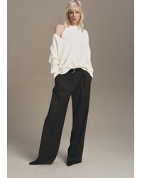 Mango - Oversized Combined Sweater - Lyst