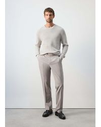 Mango - Regular-Fit Wool-Blend Trousers - Lyst