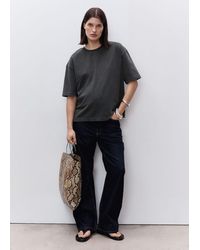 Mango - Oversized Cotton Maternity T-Shirt - Lyst