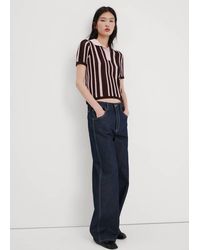 Mango - Knitted Polo-Neck Sweater - Lyst