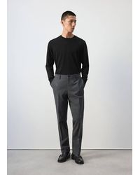 Mango - Slim Fit Cotton Pants - Lyst