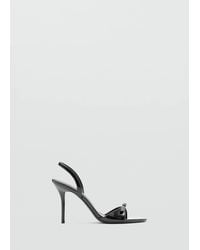 Mango - High-Heeled Sandals With Buckle Straps - Lyst