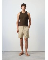 Mango - Slim-Fit Cotton Tank Top - Lyst