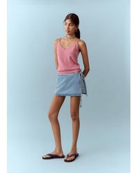 MANGO TEEN - Shorts With Removable Scarf Detail - Lyst