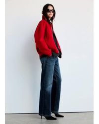 Mango - Mid-Rise Straight Jeans - Lyst
