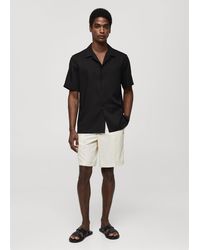 Mango - Regular-fit Shirt With Bowling Neck - Lyst