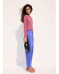 Mango - Knit Striped Sweater - Lyst