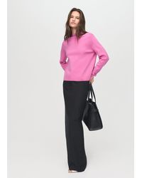 Mango - Strickpullover Mit Halbhohem Kragen - Lyst