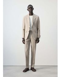 Mango - Amalfi 100% Linen Slim-Fit Suit Jacket - Lyst