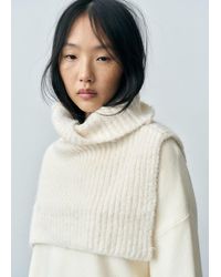 Mango - Crop Turtleneck Shawl - Lyst