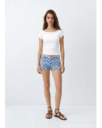 MANGO TEEN - Essential Cotton-Blend T-Shirt - Lyst