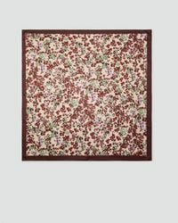 Mango - Foulard Stampa Floreale Marrone - Lyst