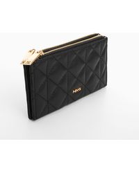 Mango - Quilted Purse With Logo - Lyst
