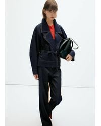 Mango - Belt Denim Trench - Lyst
