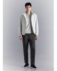 Mango - Water-Repellent Bomber Jacket With Detachable Hood - Lyst