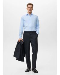 Mango - 100% Cotton Slim-Fit Shirt - Lyst