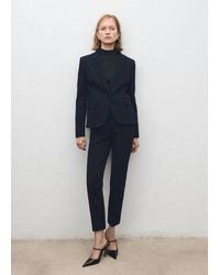 Mango - Fitted Suit Blazer - Lyst