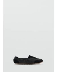 Mango - Mixed Suede Trainers - Lyst