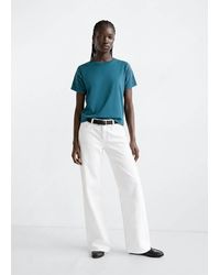 MANGO TEEN - Cotton T-Shirt With Metallic Star Detail - Lyst