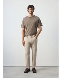 Mango - Ben Cropped Tapered-Fit Jeans - Lyst