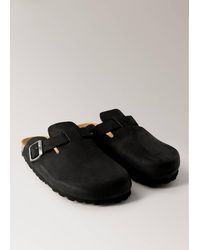 Mango - Leather Clog Shoes - Lyst