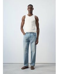 Mango - Slim-Fit Cotton Tank Top - Lyst
