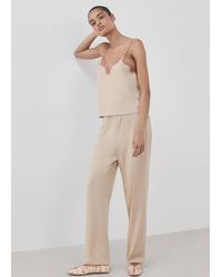 Mango - Plain Lyocell Cotton Pyjama Bottoms - Lyst