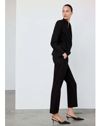 Mango - Straight Suit Trousers - Lyst