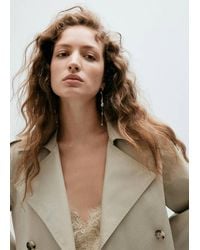 Mango - Combined Pearl Drop Earrings - Lyst