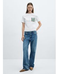 Mango - Crochet T-shirt With Pocket - Lyst