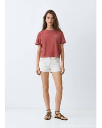 MANGO TEEN - Printed Cotton-Blend T-Shirt - Lyst