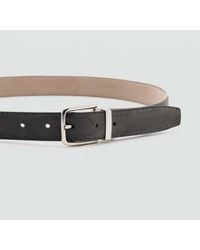 Mango - Reversible Suede Leather Belt - Lyst