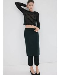 Mango - Polka-Dot Knitted Sweater - Lyst
