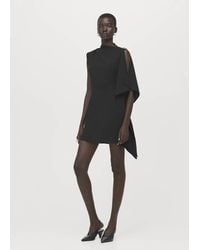 Mango - Short Asymmetrical Sleeve Dress - Lyst