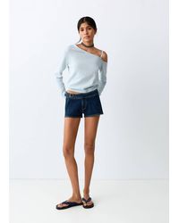 MANGO TEEN - Belted Mini Shorts - Lyst