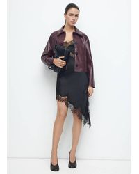 Mango - Faux-Leather Jacket With Pockets - Lyst