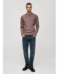 Mango - Regular-Fit Knitted Sweater - Lyst