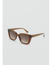 Mango - Squared Frame Sunglasses - Lyst