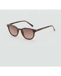 Mango - Round-Framed Sunglasses - Lyst