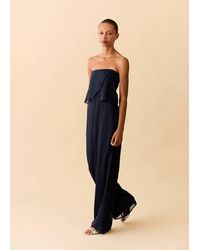 MANGO TEEN - Strapless Jumpsuit - Lyst