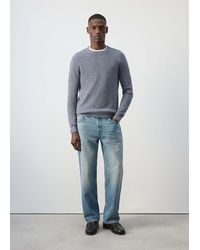 Mango - 100% Fine Ribbed Cotton Sweater - Lyst