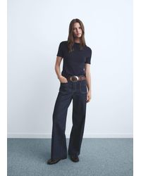 Mango - Wide Leg Jeans With Pockets - Lyst