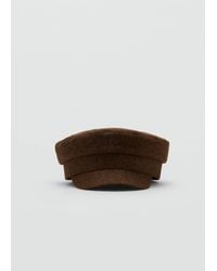 Mango - Wool Baker Cap - Lyst