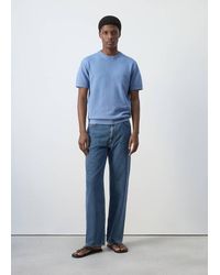 Mango - 100% Cotton Relaxed Fit Jeans - Lyst