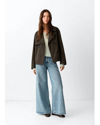 MANGO TEEN - Double-Breasted Trench Coat With Notch Lapel - Lyst