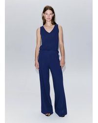 Mango - V-Neck Knit Top - Lyst